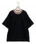 CFCL（シーエフシーエル）の古着「CUPRO GARTER SHORT SLEEVE TEE」｜ブラック