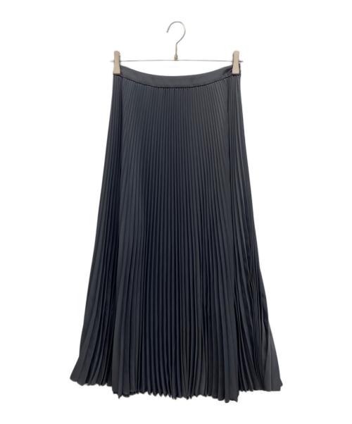 Graphpaper（グラフペーパー）Graphpaper (グラフペーパー) Satin Pleats Skirt チャコールグレー サイズ:00の古着・服飾アイテム