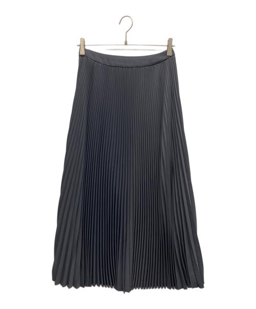 Graphpaper（グラフペーパー）Graphpaper (グラフペーパー) Satin Pleats Skirt チャコールグレー サイズ:00の古着・服飾アイテム