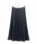 Graphpaper（グラフペーパー）の古着「Satin Pleats Skirt」｜チャコールグレー