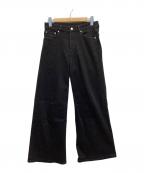 MUKAIムカイ）の古着「WIDE BUGGY DENIM」｜ブラック