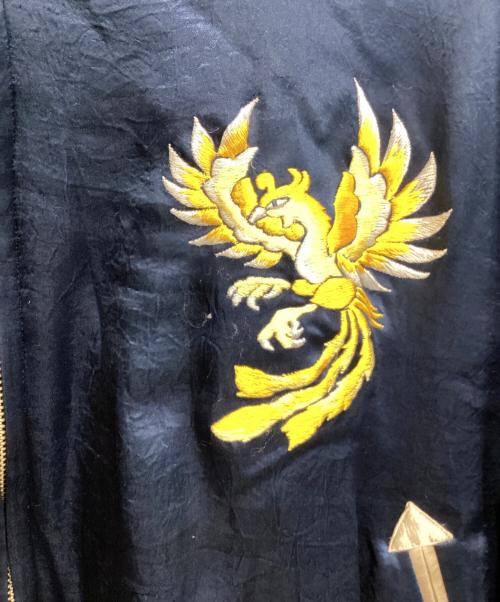 el conductorh（コンダクター）el conductorh (コンダクター) PHOENIX EMBROIDERED SOURVENIR JKT ブルー サイズ:Mの古着・服飾アイテム