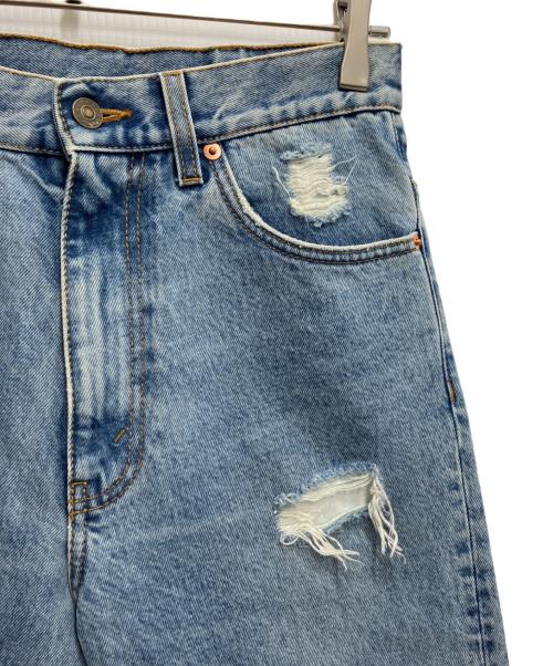 GUCCI（グッチ）GUCCI (グッチ) エコブリーチドリップドオーガニックデニムパンツ ライトインディゴ サイズ:28の古着・服飾アイテム