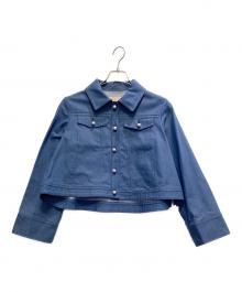 Maglie le cassetto（マーリエ ル カセット）の古着「パールボタンGジャン」｜ブルー