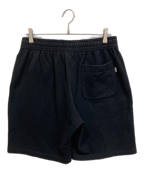 THE BLACK EYE PATCH（ブラックアイパッチ）THE BLACK EYE PATCH (ブラックアイパッチ) SMALL OG PIGMENT DYED SWEAT SHORTS ブラック サイズ:Lの古着・服飾アイテム