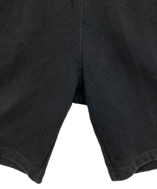 THE BLACK EYE PATCH（ブラックアイパッチ）THE BLACK EYE PATCH (ブラックアイパッチ) SMALL OG PIGMENT DYED SWEAT SHORTS ブラック サイズ:Lの古着・服飾アイテム