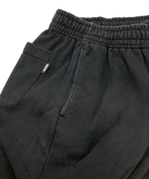 THE BLACK EYE PATCH（ブラックアイパッチ）THE BLACK EYE PATCH (ブラックアイパッチ) SMALL OG PIGMENT DYED SWEAT SHORTS ブラック サイズ:Lの古着・服飾アイテム
