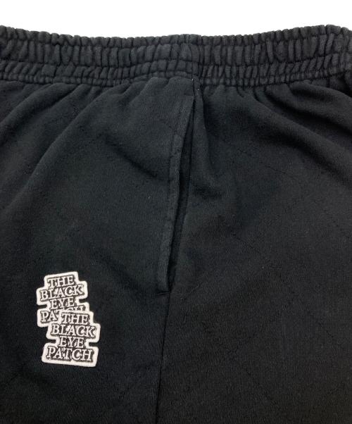 THE BLACK EYE PATCH（ブラックアイパッチ）THE BLACK EYE PATCH (ブラックアイパッチ) SMALL OG PIGMENT DYED SWEAT SHORTS ブラック サイズ:Lの古着・服飾アイテム