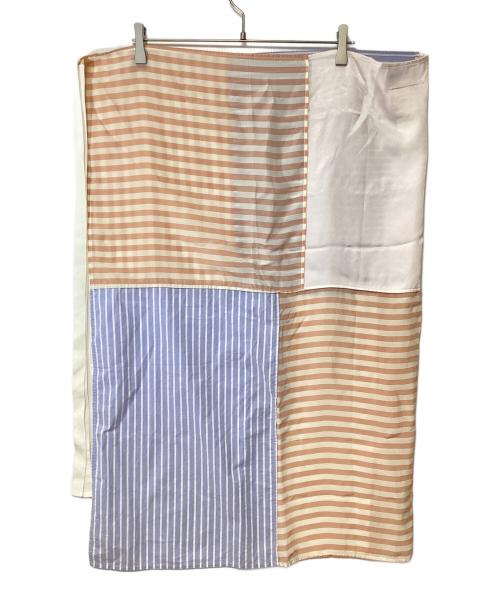 MM6 Maison Margiela（エムエムシックスメゾンマルジェラ）MM6 Maison Margiela (エムエムシックスメゾンマルジェラ) ストライプ巻きスカート マルチカラー サイズ:size36の古着・服飾アイテム