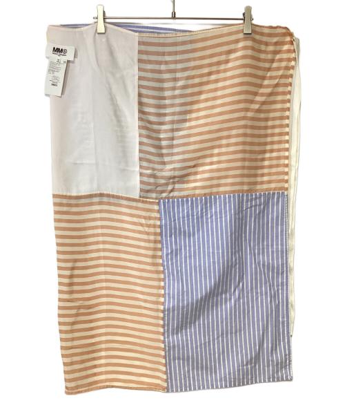 MM6 Maison Margiela（エムエムシックスメゾンマルジェラ）MM6 Maison Margiela (エムエムシックスメゾンマルジェラ) ストライプ巻きスカート マルチカラー サイズ:size36の古着・服飾アイテム