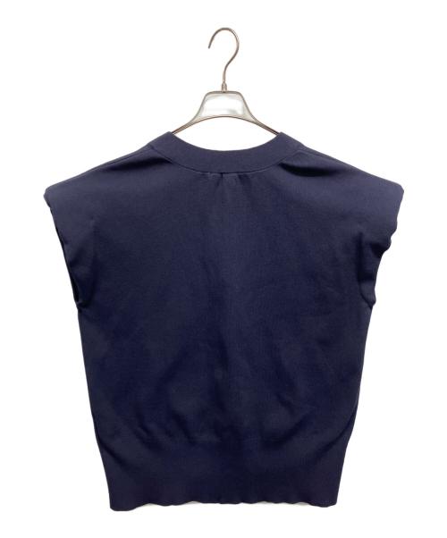 Uhr（ウーア）Uhr (ウーア) Power Shoulder Cardigan ネイビー サイズ:Freeの古着・服飾アイテム