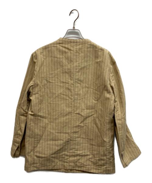 Curensology（カレンソロジー）Curensology (カレンソロジー) コットンリネンワッシャージャケット ベージュ サイズ:Freeの古着・服飾アイテム