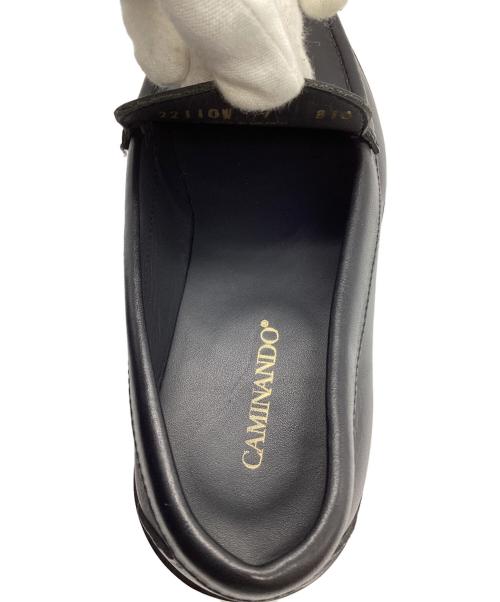 Caminando（カミナンド）Caminando (カミナンド) ローファー ブラック サイズ:7の古着・服飾アイテム