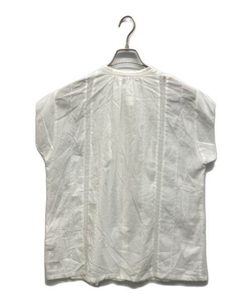 Spick and Span（スピック＆スパン）Spick and Span (スピック＆スパン) 60ローンフレンチレースブラウス ホワイト サイズ:Freeの古着・服飾アイテム