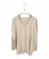 MUSE de Deuxieme Classe（ミューズ ドゥーズィエム クラス）の古着「Diner B Vネックプルオーバー」｜ベージュ