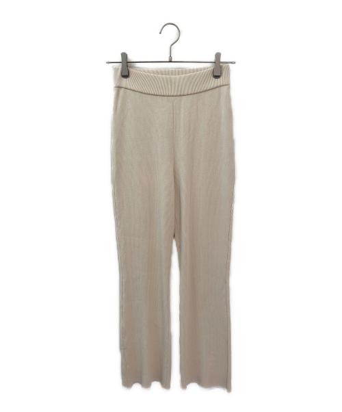 MUSE de Deuxieme Classe（ミューズ ドゥーズィエム クラス）MUSE de Deuxieme Classe (ミューズ ドゥーズィエム クラス) Diner B RIB パンツ ベージュ サイズ:36の古着・服飾アイテム