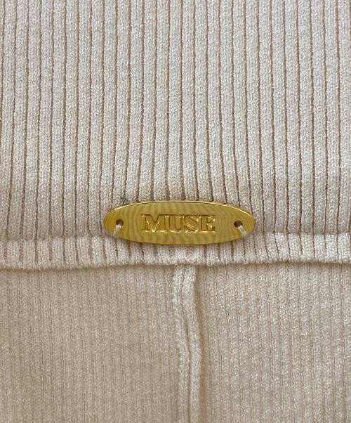 MUSE de Deuxieme Classe（ミューズ ドゥーズィエム クラス）MUSE de Deuxieme Classe (ミューズ ドゥーズィエム クラス) Diner B RIB パンツ ベージュ サイズ:36の古着・服飾アイテム