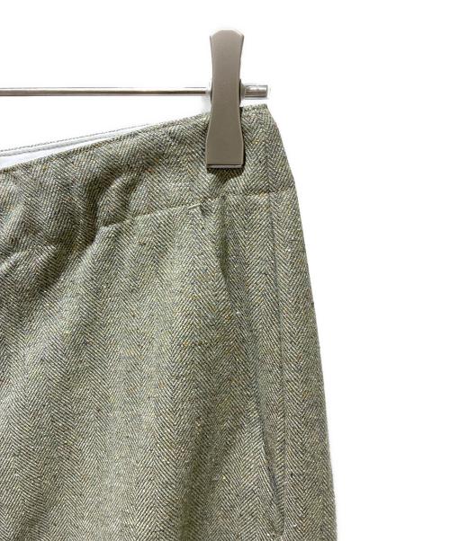 DRAWER（ドゥロワー）DRAWER (ドゥロワー) ヘリンボーンカーゴパンツ オリーブ サイズ:36の古着・服飾アイテム