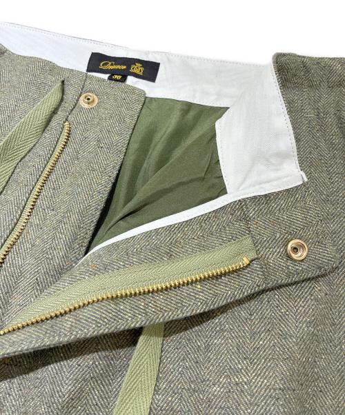 DRAWER（ドゥロワー）DRAWER (ドゥロワー) ヘリンボーンカーゴパンツ オリーブ サイズ:36の古着・服飾アイテム