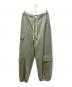 DRAWER（ドゥロワー）の古着「ヘリンボーンカーゴパンツ」｜オリーブ