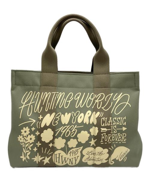 HUNTING WORLD（ハンティングワールド）HUNTING WORLD (ハンティングワールド) 2WAYートバッグ オリーブの古着・服飾アイテム