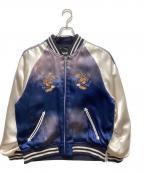 Schottショット）の古着「RAYON SUKA ASING JACKET」｜ブルー×ホワイト