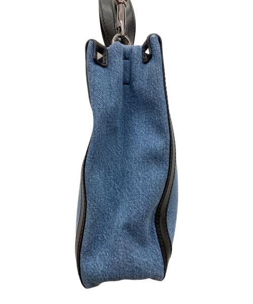 VALENTINO GARAVANI（ヴァレンティノ・ガラヴァーニ）VALENTINO GARAVANI (ヴァレンティノ・ガラヴァーニ) 2WAYスタッズショルダーバッグ インディゴの古着・服飾アイテム