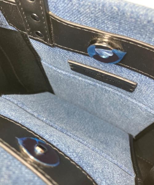 VALENTINO GARAVANI（ヴァレンティノ・ガラヴァーニ）VALENTINO GARAVANI (ヴァレンティノ・ガラヴァーニ) 2WAYスタッズショルダーバッグ インディゴの古着・服飾アイテム