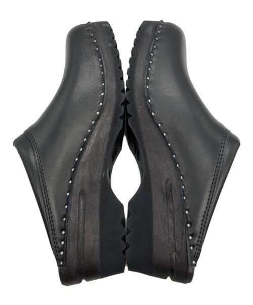 TROENTORP（トロエントープ）TROENTORP (トロエントープ) スムースレザーサボ ブラック サイズ:42の古着・服飾アイテム