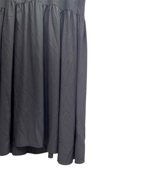 BLAMINK（ブラミンク）BLAMINK (ブラミンク) シルククルーネックバックリボンワンピース ブラック サイズ:36の古着・服飾アイテム