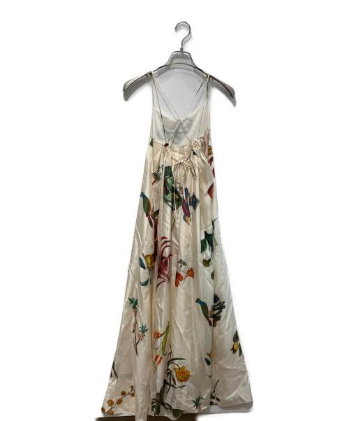 CABAN（キャバン）CABaN (キャバン) BIRDSINGING シルクロングワンピース　39064106501 アイボリー サイズ:Freeの古着・服飾アイテム