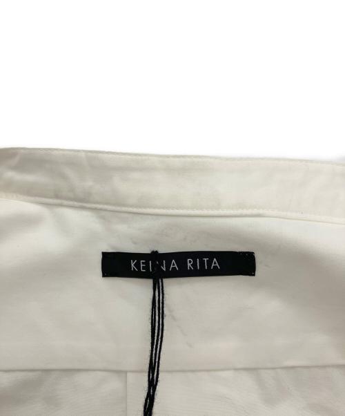 KEINA RITA（ケイナ リタ）KEINA RITA (ケイナ リタ) バンドカラープルオーバーシャツ ホワイト サイズ:36の古着・服飾アイテム