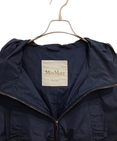 MaxMara（マックスマーラ）MaxMara (マックスマーラ) The Cube ジップアップナイロンフードコート ネイビー サイズ:38の古着・服飾アイテム
