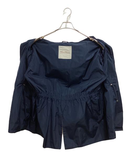 MaxMara（マックスマーラ）MaxMara (マックスマーラ) The Cube ジップアップナイロンフードコート ネイビー サイズ:38の古着・服飾アイテム