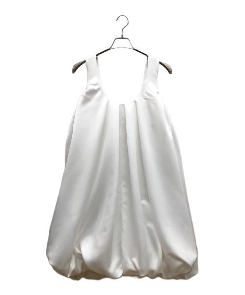 cygne（シーニュ）cygne (シーニュ) バルーンミニワンピース cherry ホワイト サイズ:0T 未使用品の古着・服飾アイテム