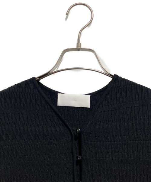 Mame Kurogouchi（マメクロゴウチ）Mame Kurogouchi (マメクロゴウチ) Geometric Ribbed Knitted Dress ブラック サイズ:1の古着・服飾アイテム