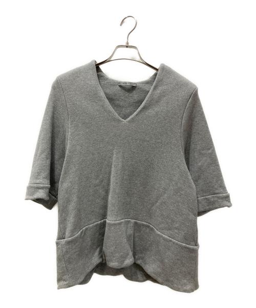 KEINA RITA（ケイナ リタ）KEINA RITA (ケイナ リタ) Vネックプルオーバースウェット グレー サイズ:Fの古着・服飾アイテム