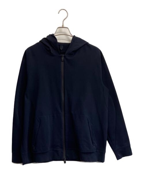 LARDINI（ラルディーニ）LARDINI (ラルディーニ) ジャージー ジップパーカー ネイビー サイズ:50の古着・服飾アイテム