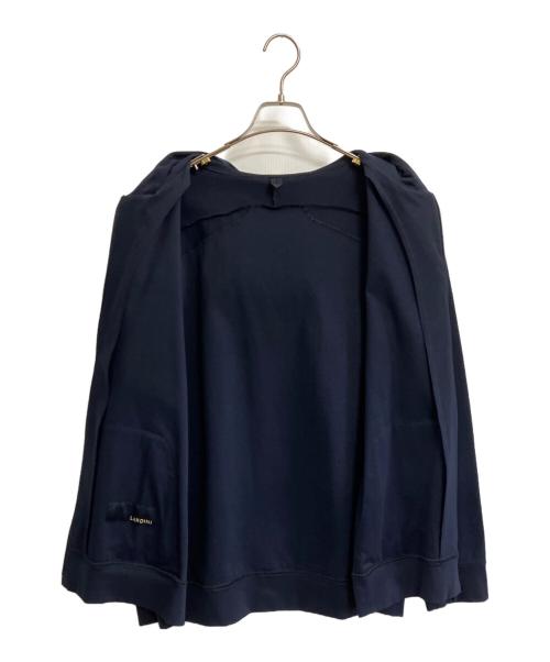 LARDINI（ラルディーニ）LARDINI (ラルディーニ) ジャージー ジップパーカー ネイビー サイズ:50の古着・服飾アイテム