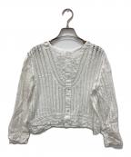 La boutique BonBonラブティックボンボン）の古着「前後2WAYバテンレースブラウス」｜ホワイト