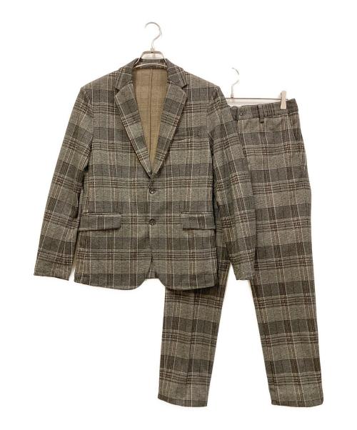 417 by EDIFICE（417 バイ エディフィス）417 by EDIFICE (417 バイ エディフィス) セットアップスーツ グレー サイズ:Mの古着・服飾アイテム