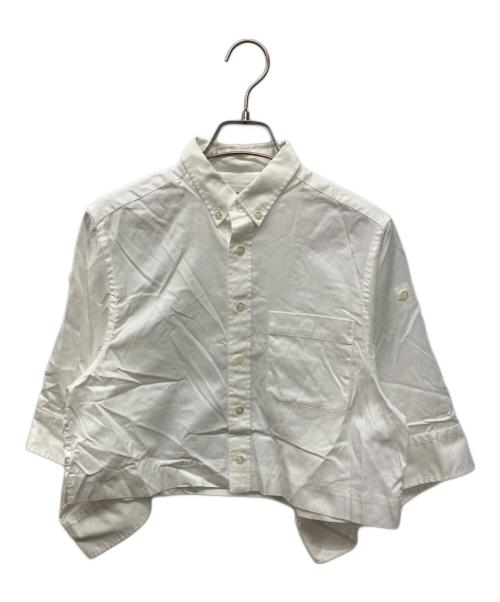 HYKE（ハイク）HYKE (ハイク) BUTTON-DOWN BELL-SLEEVE SHIRT ホワイト サイズ:2の古着・服飾アイテム