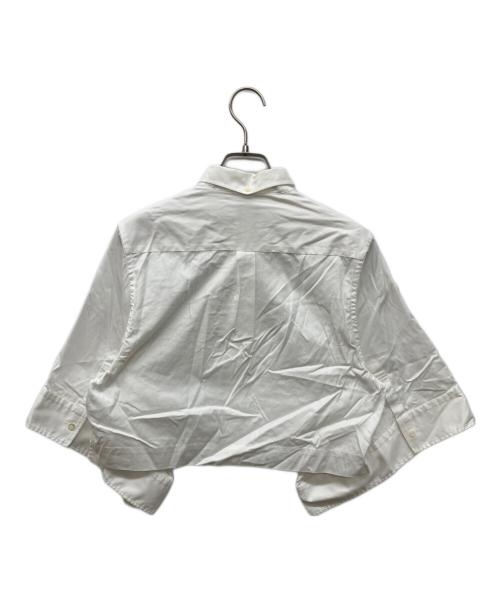 HYKE（ハイク）HYKE (ハイク) BUTTON-DOWN BELL-SLEEVE SHIRT ホワイト サイズ:2の古着・服飾アイテム