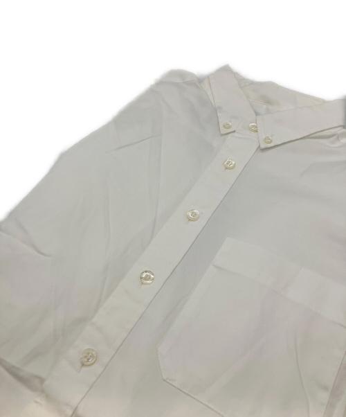 HYKE（ハイク）HYKE (ハイク) BUTTON-DOWN BELL-SLEEVE SHIRT ホワイト サイズ:2の古着・服飾アイテム