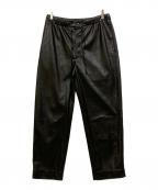 nanushkaナヌーシュカ）の古着「フェイクレザーイージーパンツ」｜ブラック
