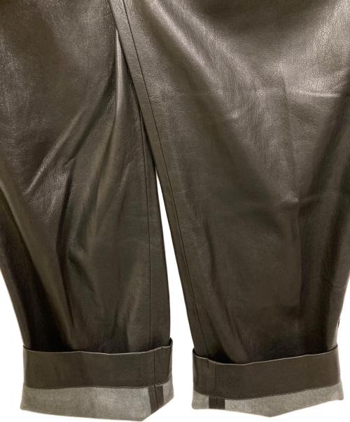 nanushka（ナヌーシュカ）nanushka (ナヌーシュカ) フェイクレザーイージーパンツ ブラック サイズ:Mの古着・服飾アイテム