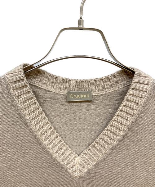 Cruciani（クルチアーニ）Cruciani (クルチアーニ) ベスト ベージュ サイズ:48の古着・服飾アイテム