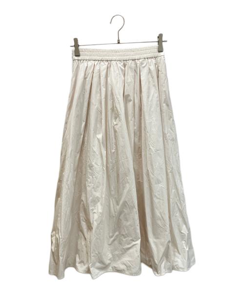 IENA（イエナ）IENA (イエナ) タフタフレアスカート ホワイト サイズ:38の古着・服飾アイテム