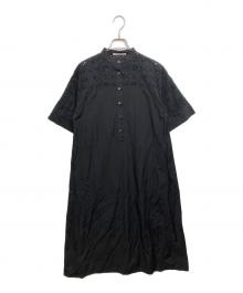 ticca×UNITED ARROWS（ティッカ×ユナイテッドアローズ）の古着「カットワークワンピース」｜ブラック