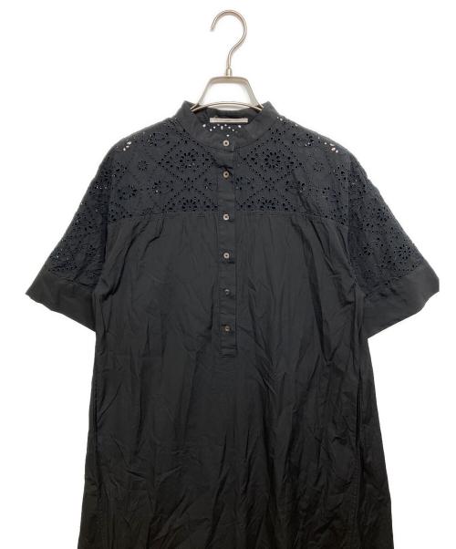 ticca（ティッカ）ticca (ティッカ) UNITED ARROWS (ユナイテッドアローズ) カットワークワンピース ブラック サイズ:Freeの古着・服飾アイテム